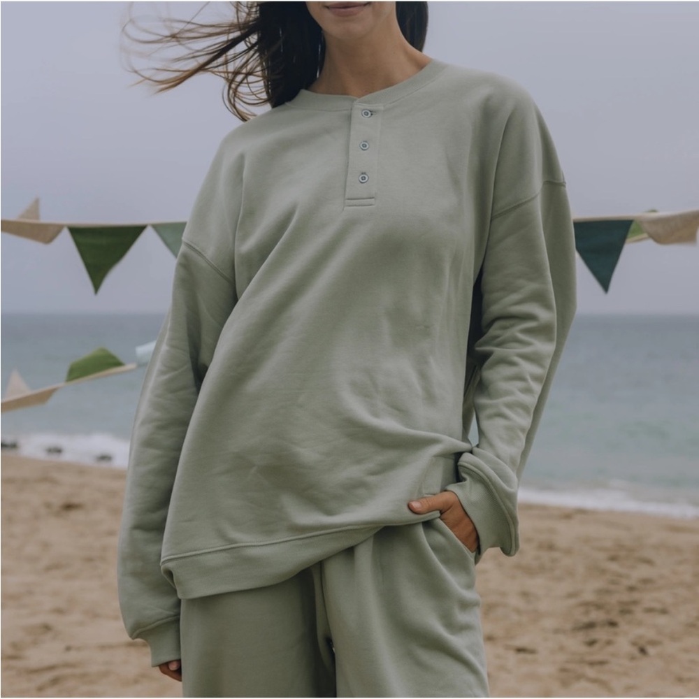 Daily Drills Fleece Henley Sweatset